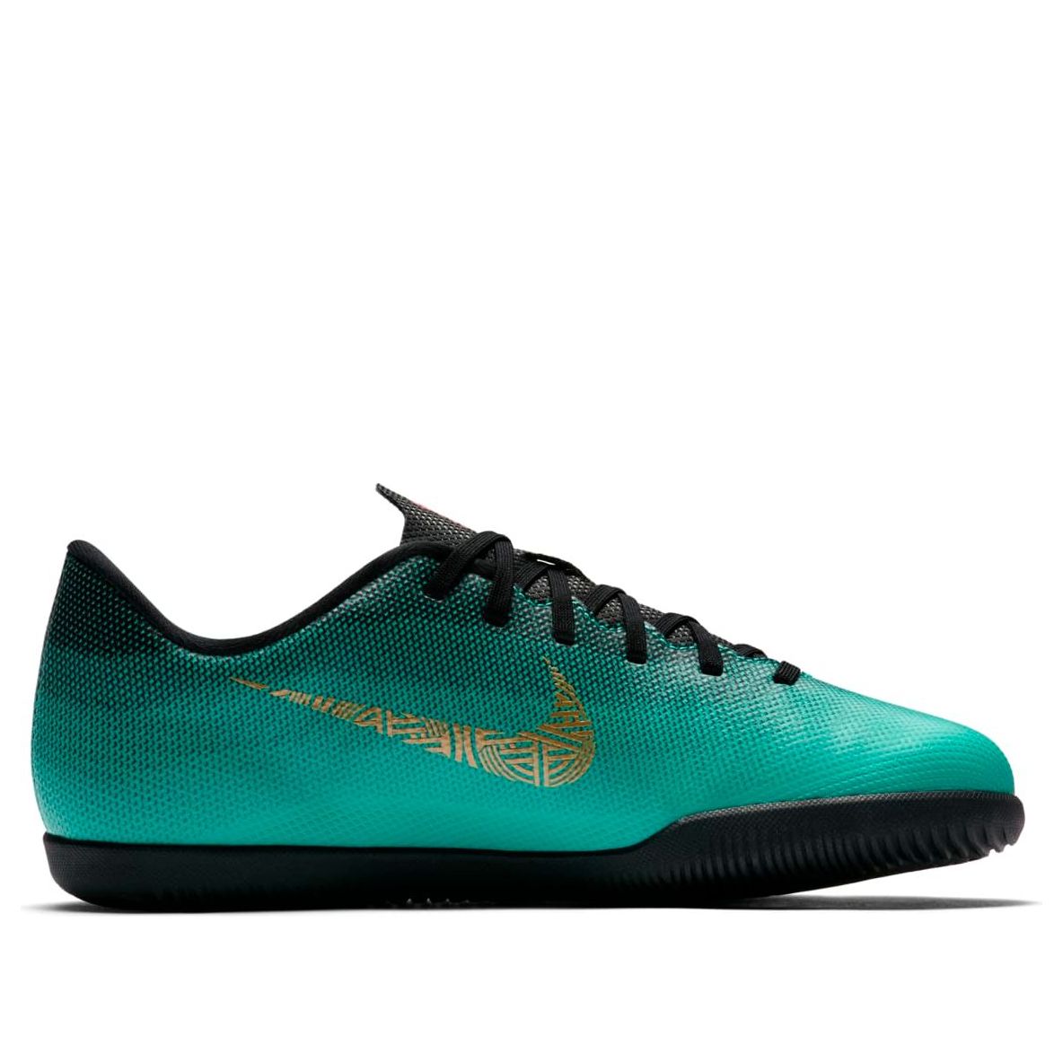 (GS) Nike Mercurial Vapor 12 Club CR7 IC 'Black Green' AJ3105-390