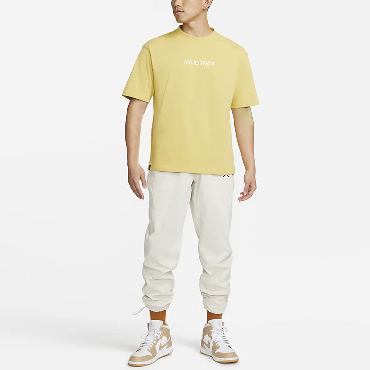 Air Jordan Logo T-Shirt 'Yellow' DO6100-701