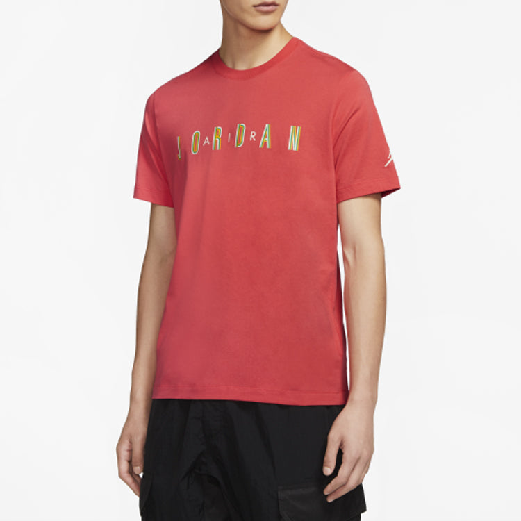 Air Jordan SPORT DNA Short Sleeve Round Neck Tops Small Red CN3331-631