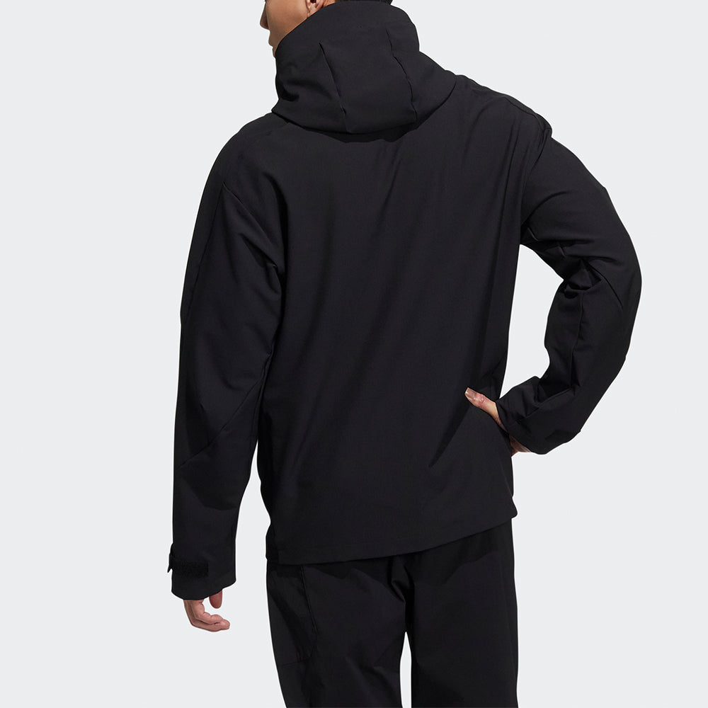 adidas Th Wv Multi Jkt Logo Printing Sports Hooded Jacket Black H39264