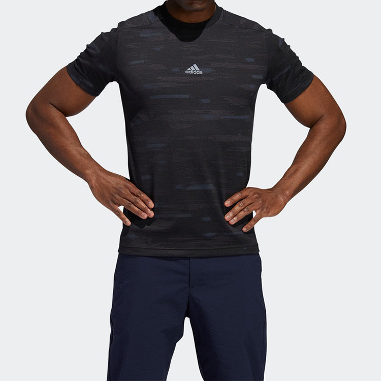 Men's adidas Jaq Printing Short Sleeve Black T-Shirt FT2777