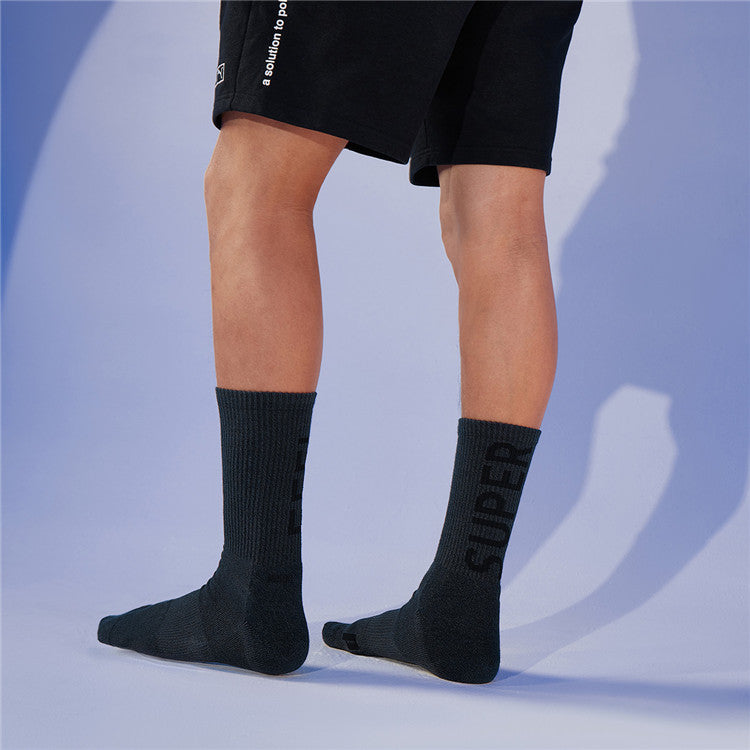 PUMA Fleece Lined Long Sock 3 Pair 'Black' 100002546-001