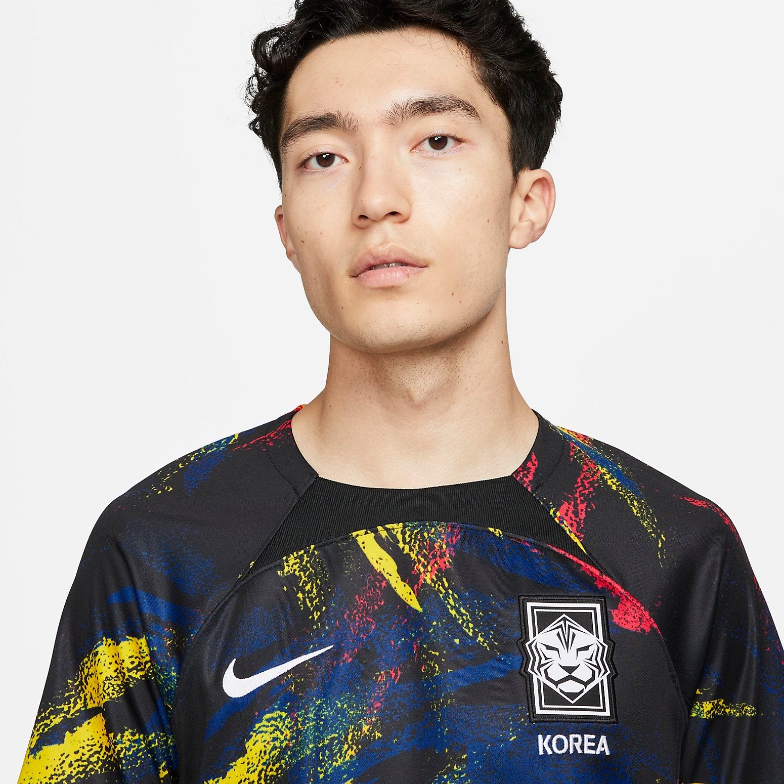 Nike Korea 2022/23 Stadium Home Dri-FIT Soccer Jersey 'Black Multicolor' DX9288-010