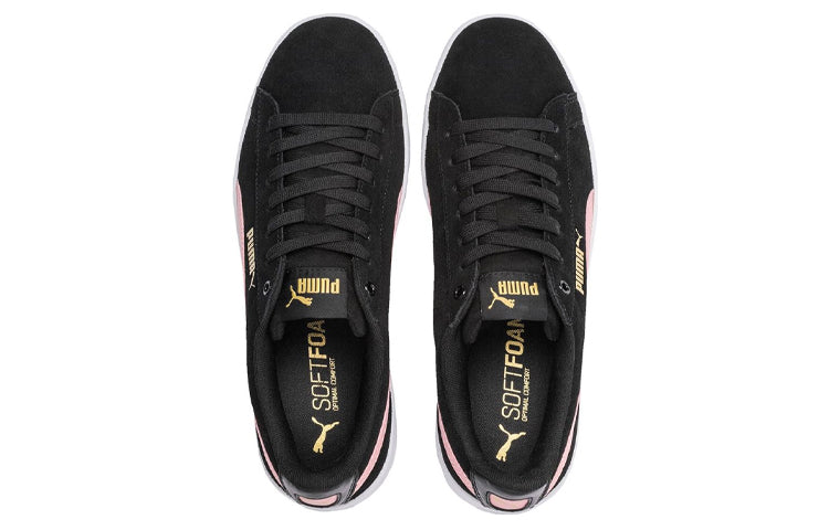 (WMNS) PUMA Vikky V2 Low-tops Sport Shoes Black/Pink 369725-37
