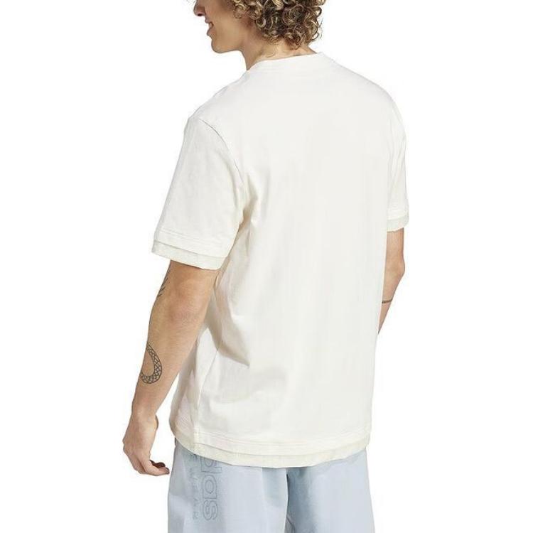 adidas City Escape Logo T-shirt Asia Sizing 'White' IR5173