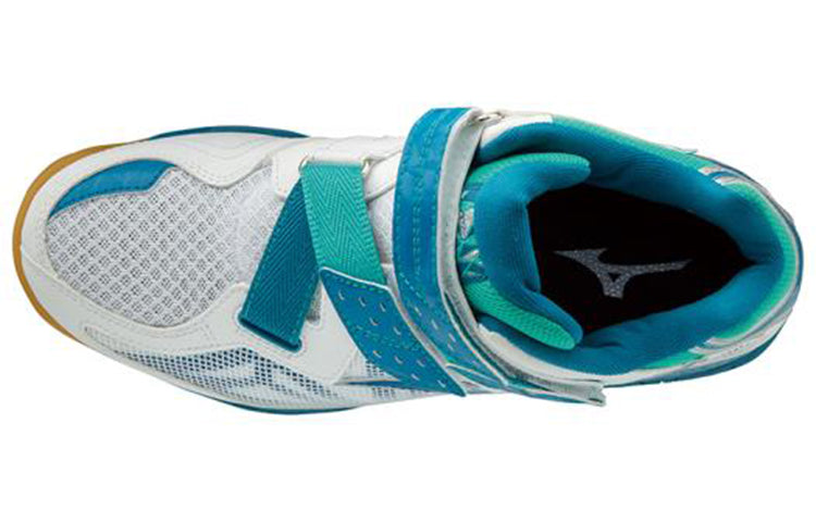 (WMNS) Mizuno Wave Artemis 4 Mid 'White Green Blue' V1GC185836