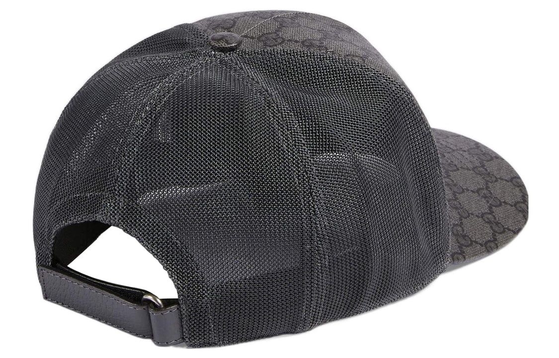 Gucci GG Supreme Baseball Hat 'Grey Black' 733927-4HAXN-8761