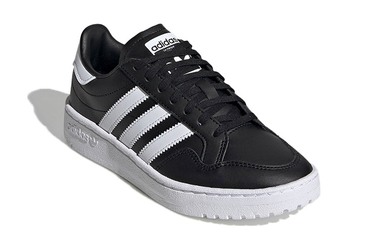 (GS) adidas originals Team Court J 'Black White' EF6810
