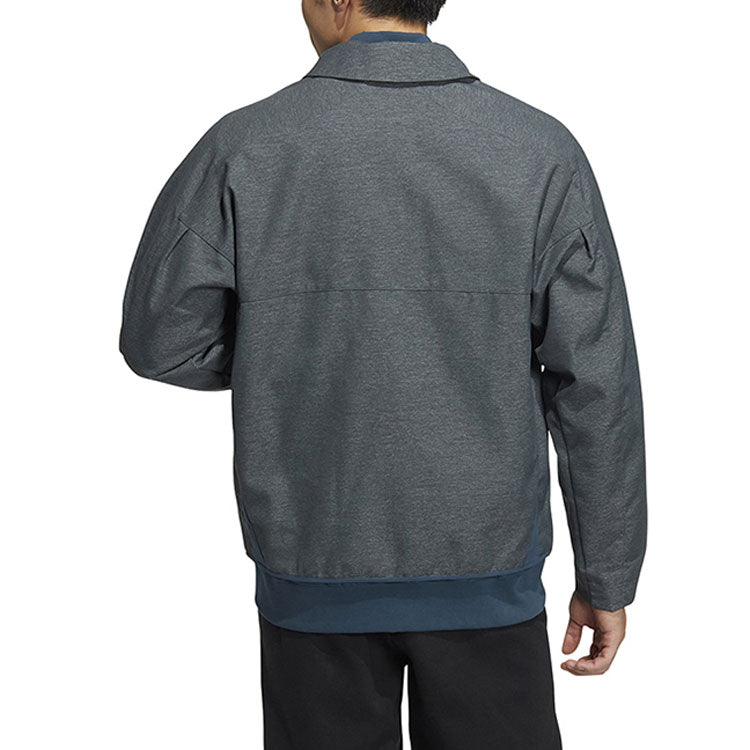 adidas WUJI Sports Casual Stitching Windproof Jackets 'Grey Teal' HY5846