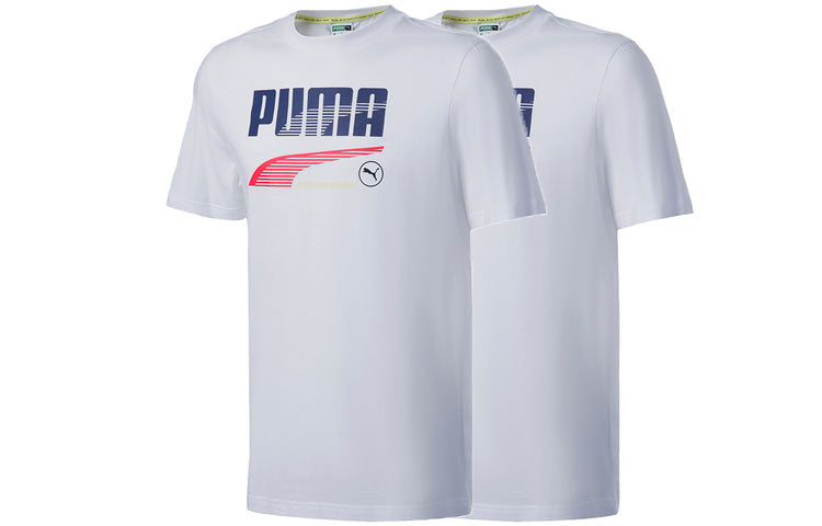 PUMA Team Graphic Tee 'White' 532704-02
