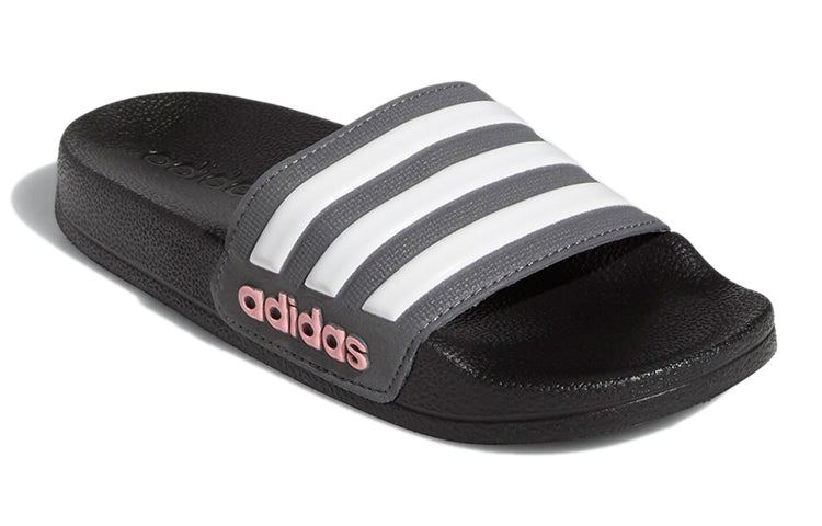 (GS) adidas Adilette Shower Slide J 'Black Grey' FY8841