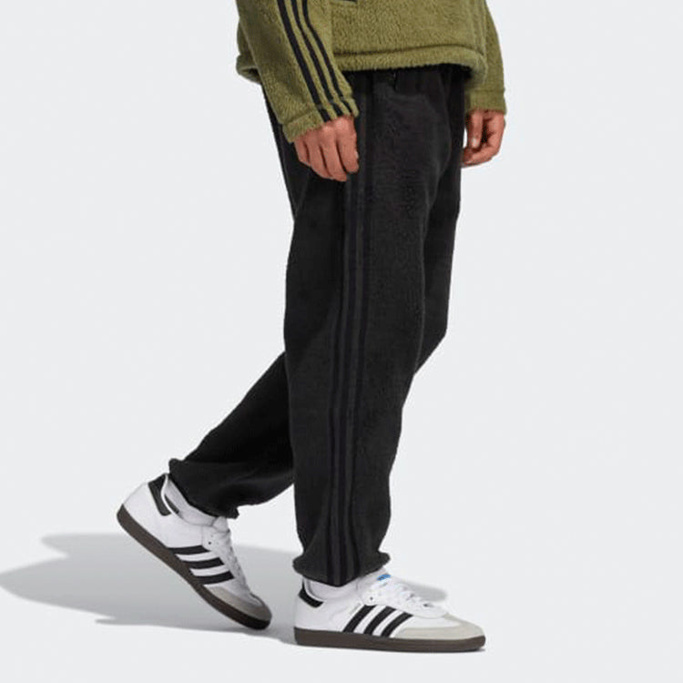 Men's adidas originals Plush Stay Warm Bundle Feet Sports Pants/Trousers/Joggers Black H31298