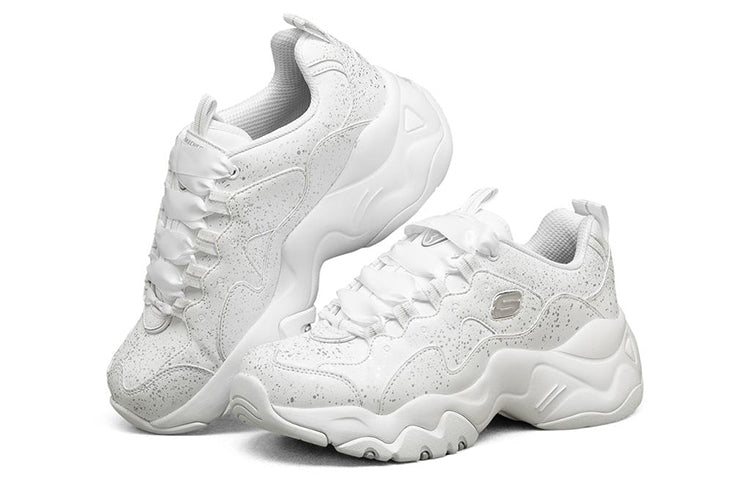 (WMNS) Skechers D Lites 3.0 Running Shoes Silver/White 149904-WSL