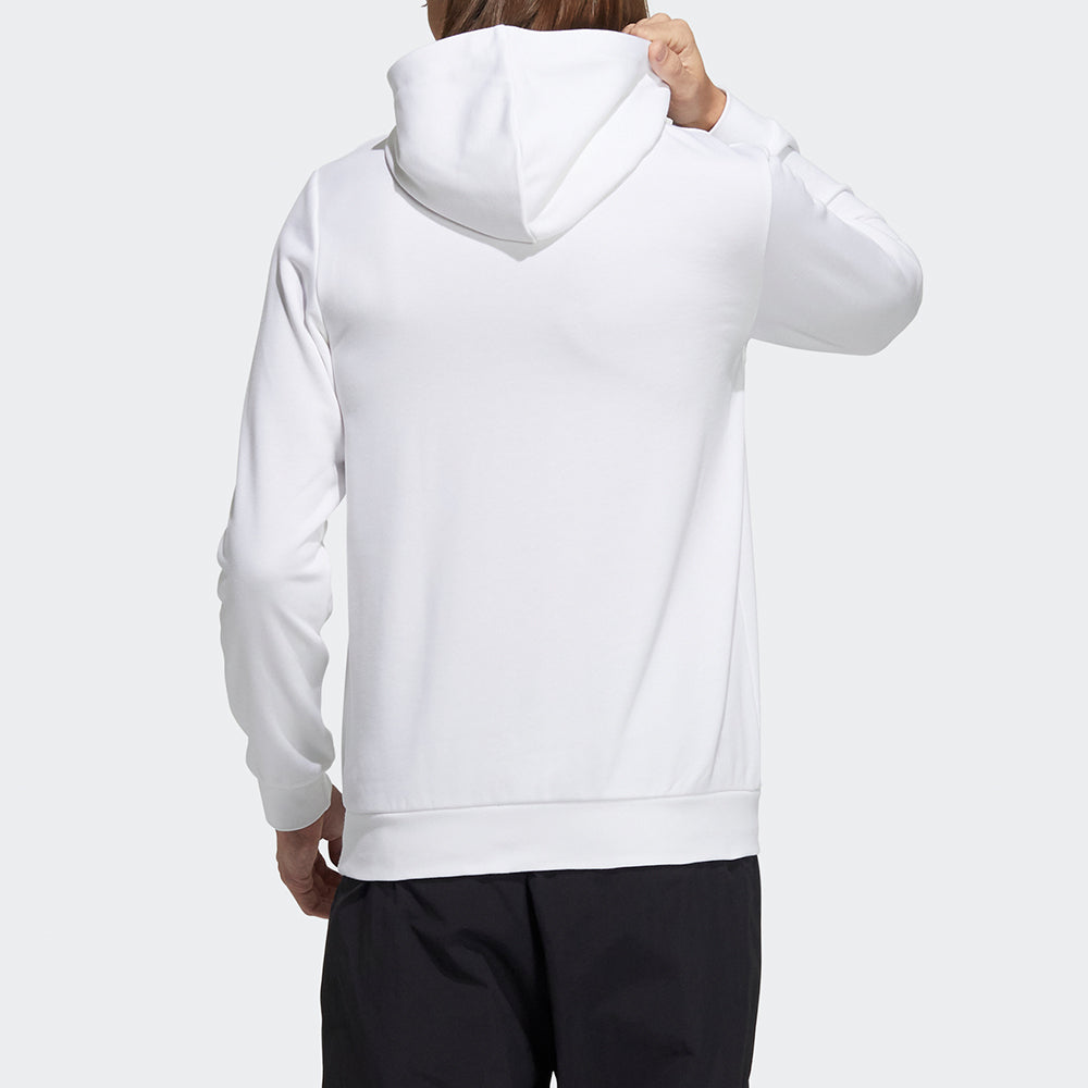 adidas neo M Ce Logo Hdy Casual Breathable Sports hooded Pullover White H14186