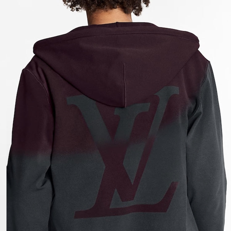 LOUIS VUITTON LV Shadow Zip-Up Hooded Jacket For Men Grey 1A8A5