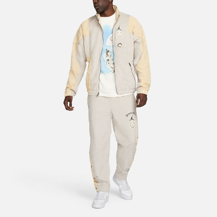 Men's Air Jordan x HTG Crossover Corduroy Side Alphabet Logo Knit Casual Pants/Trousers Us Edition DJ7971-236