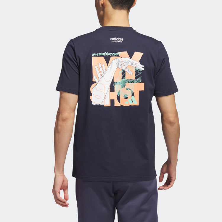 adidas My Shot Net Tee 'Blue' IN9267