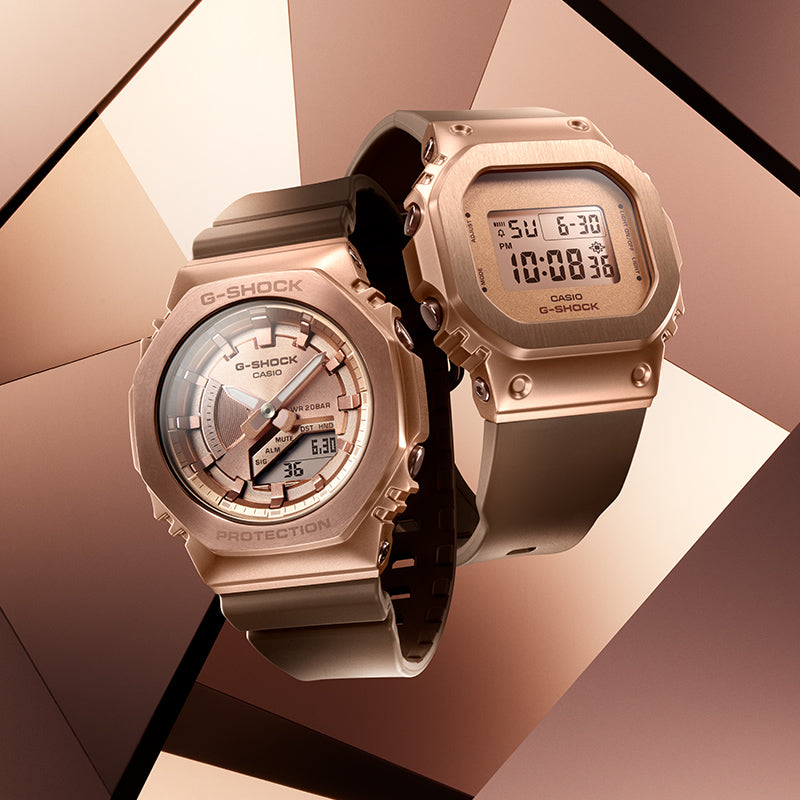 CASIO G-Shock Digital 'Rose Gold' GM-S5600BR-5PR