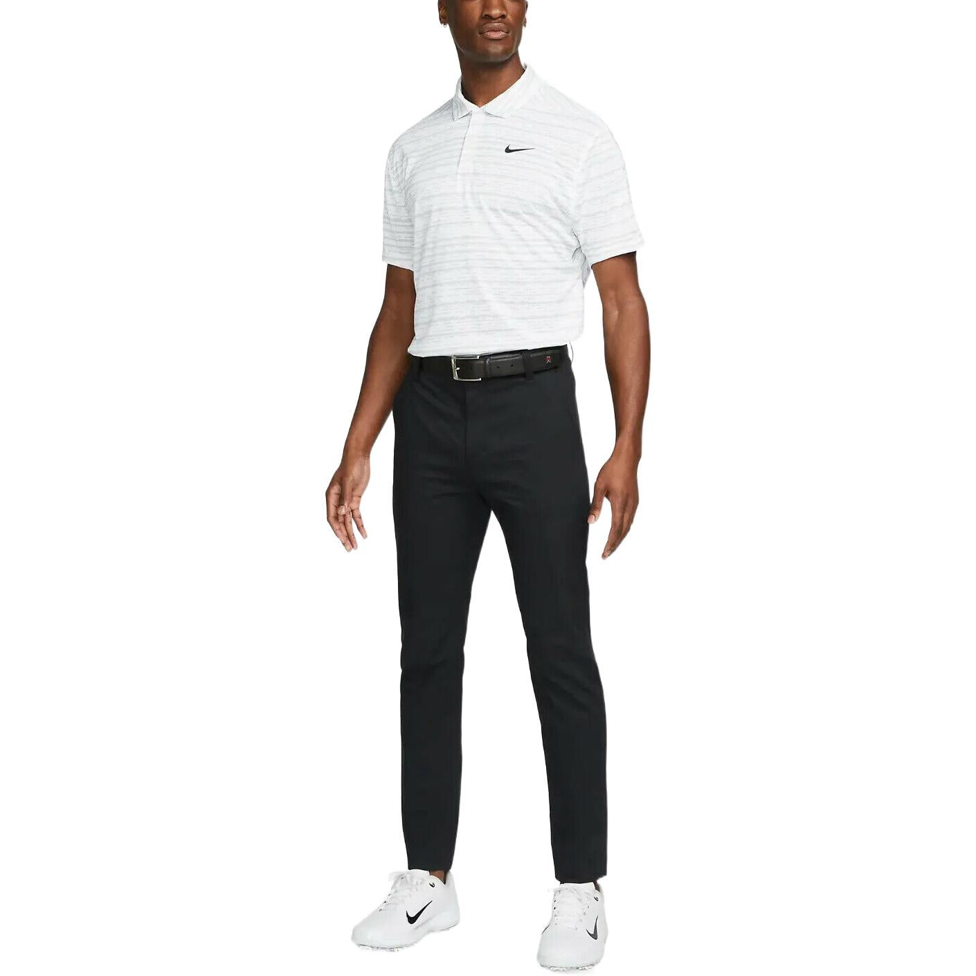 Men's Nike Colorblock Stripe Short Sleeve polo White Polo Shirt DH0789-100