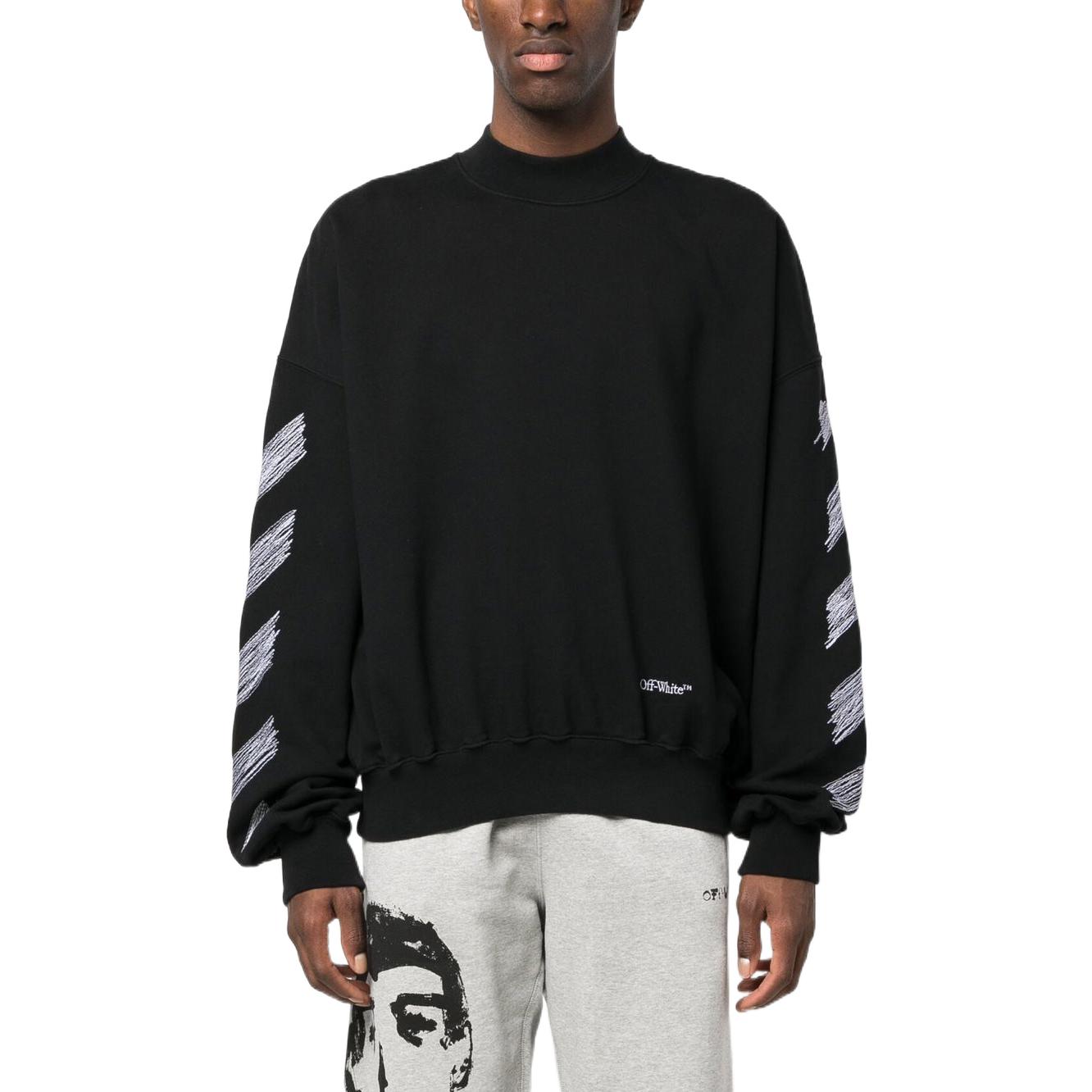 Off-White Scribble Diag Print Sweatshirt OMBA067S23FLE0041001