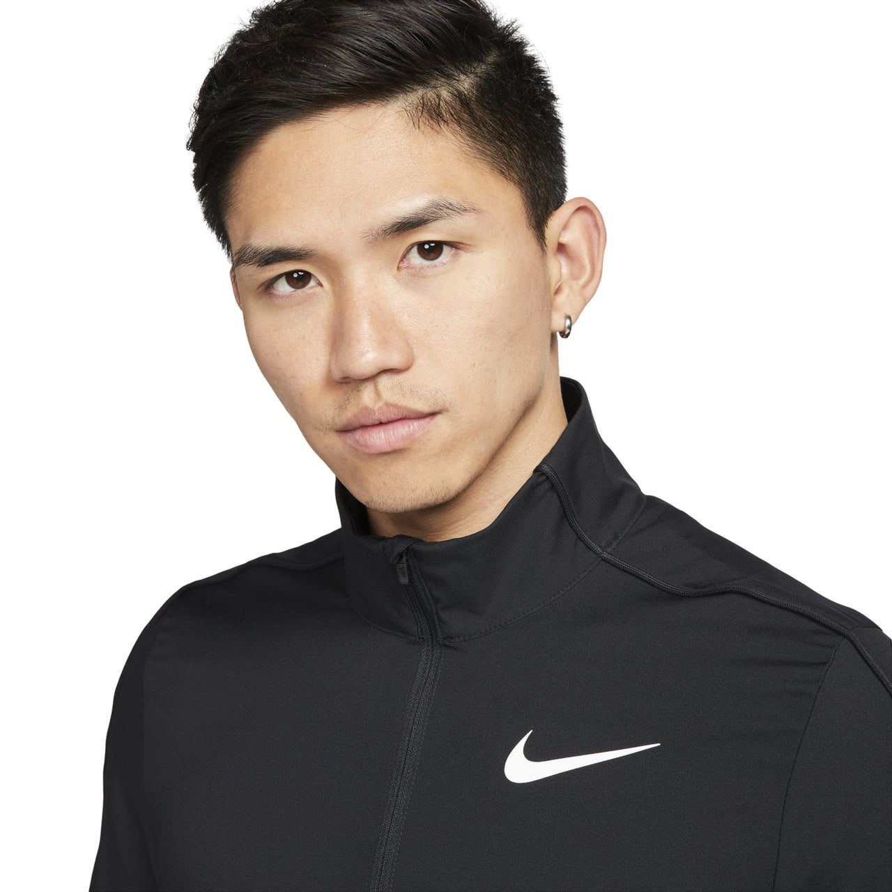 Nike Dri-FIT Solid Color Quick Dry Woven Training Sports Jacket Black DM6620-011