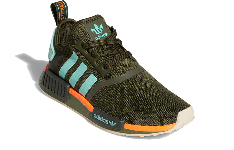 (GS) adidas originals NMD R1 J 'Green Blue' FY9394