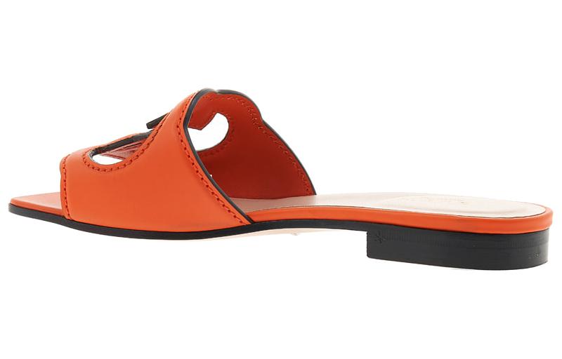 (WMNS) Gucci Interlocking G Cut-Out Slide Sandal 'Orange Leather' 694451-US000-7519