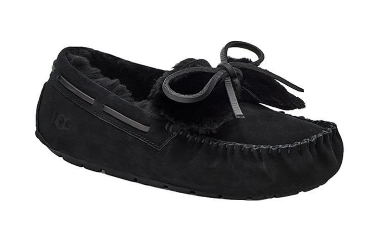 (WMNS) UGG Dakota Double Bow (Bowknot) Black 1118913-BLK