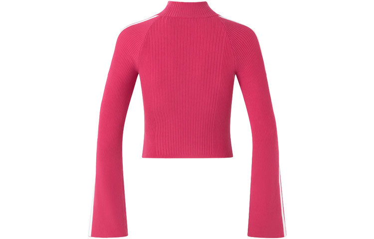 (WMNS) adidas Originals Premium Knit Turtleneck Top Asia Sizing 'Pink' JI7060