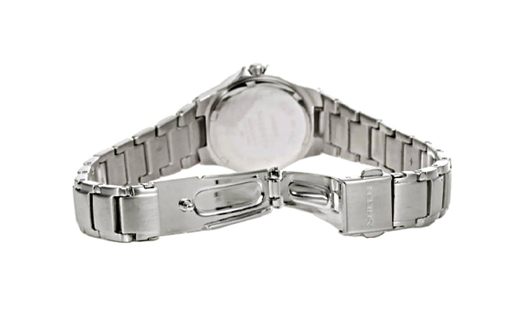 CASIO Quartz SHEEN Stainless Steel Strap Black Dial Black Analog SHE-4022D-1A