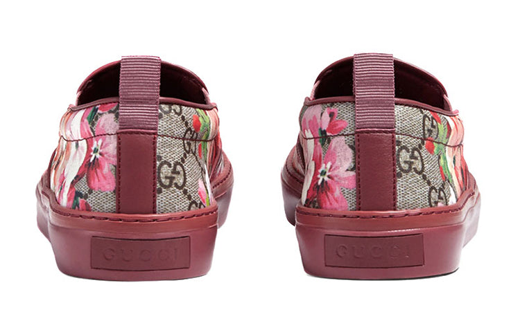 (WMNS) Gucci GG Supreme Monogram Blooms Slip On 'Dry Rose' 408511-KU2E0-8971