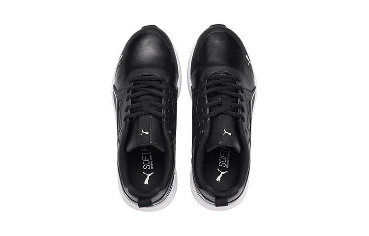 (GS) PUMA Pure Jogger Running Shoes Black/White 370665-01