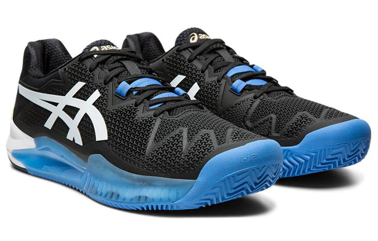 ASICS Gel-Resolution 8 Clay 'Black White Blue' 1041A076-001