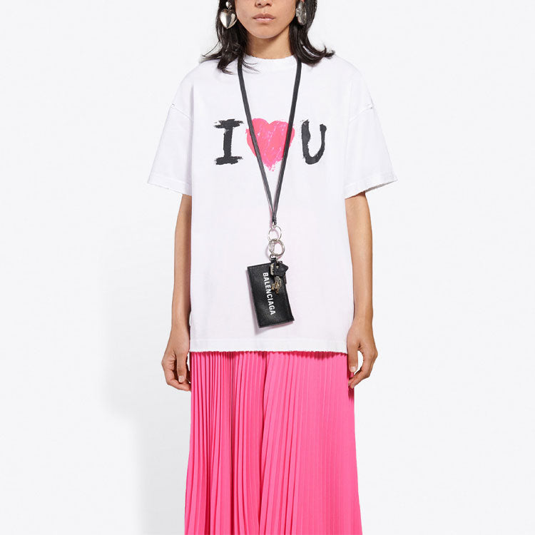 Balenciaga Printing Short Sleeve White 612965TJVL59040