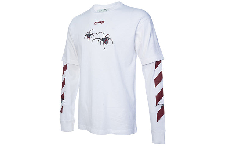 Off-White Printing Arrow Long Sleeves Loose Fit White OMAB022S201850010124