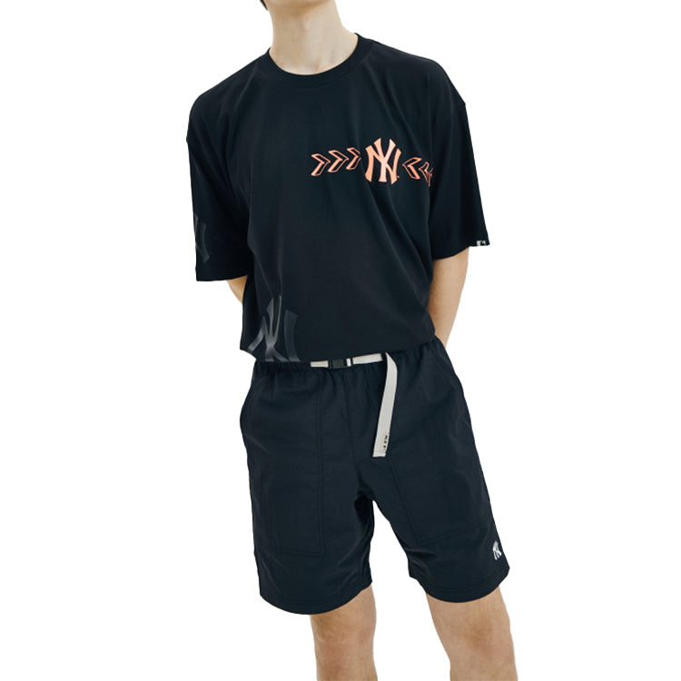 MLB New York Yankees Logo Printing Short Sleeve Unisex Black 31TSSB031-50L