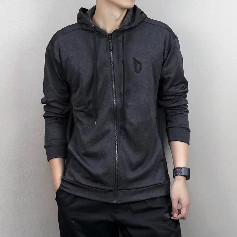 adidas Colorblock Casual Sports Hooded Jacket Men's Black BR9297