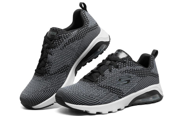 (WMNS) Skechers Skech-Air Extreme Black/Grey/White 12921-BKGY