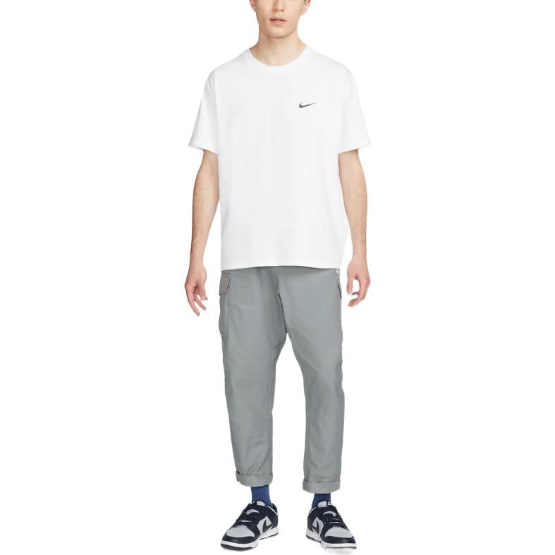 Men's Nike Back Pattern Alphabet Printing Casual Short Sleeve White T-Shirt DV0578-100