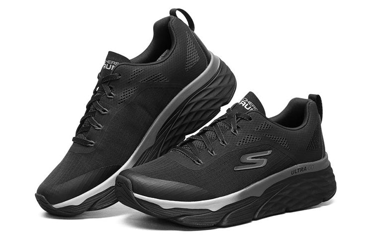 Skechers Max Cushioning Elite Low Top Running Shoes Black 220063-BBK