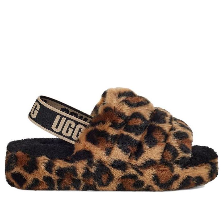 (WMNS) UGG Fluff Yeah 'Leopard' 1130883-NAT