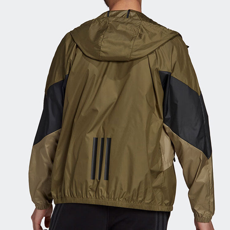 adidas Back to Sport WIND.RDY Jacket 'Focus Olive Black' GT6577