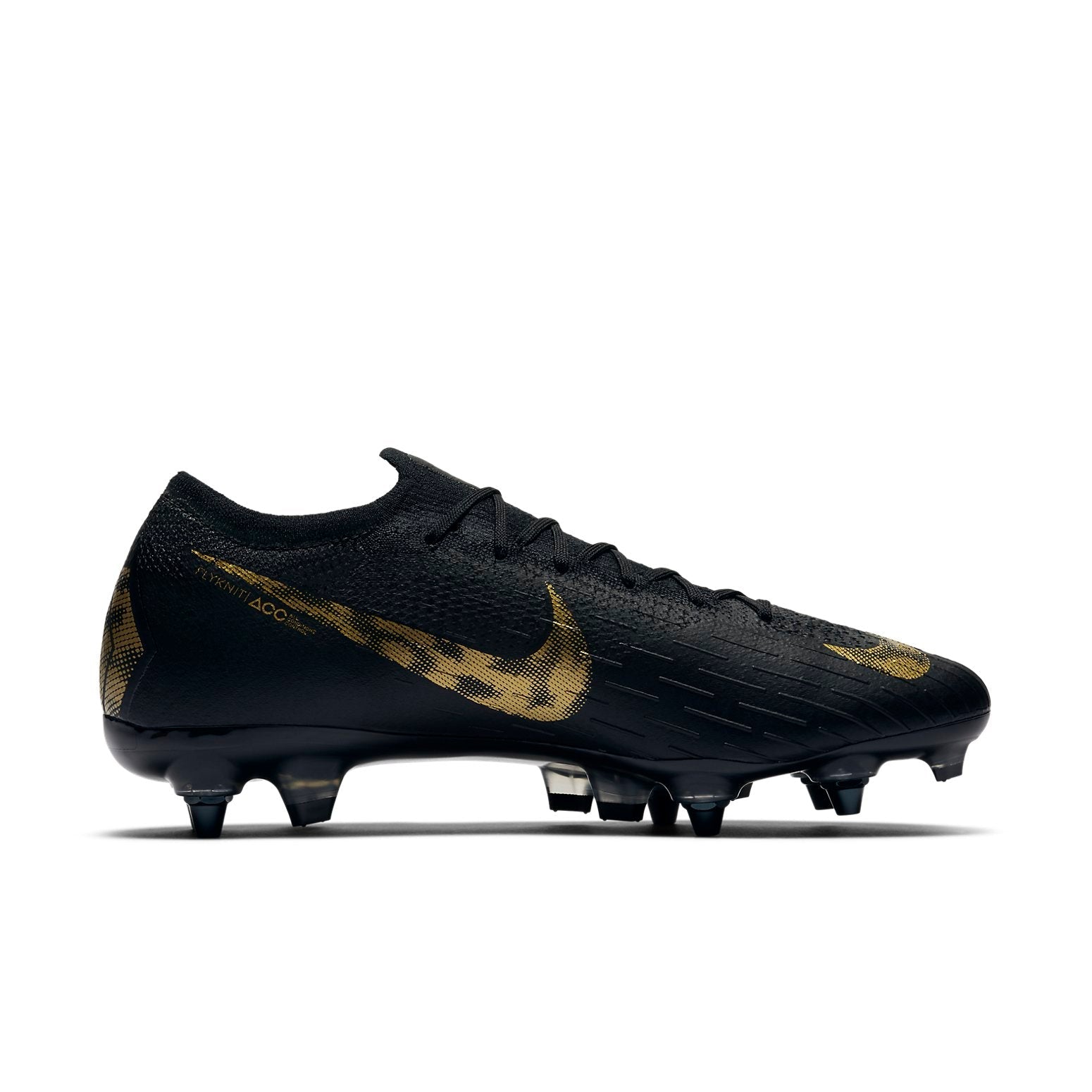 Nike Mercurial Vapor 12 Elite SG Pro AC 'Black Metallic Gold' AH7381-077
