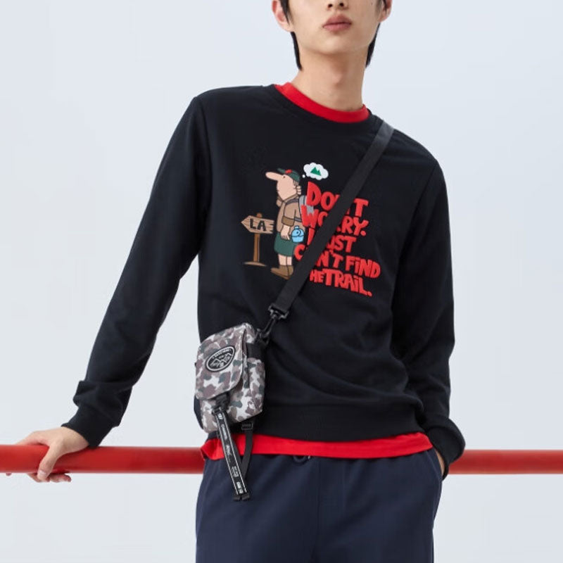 Skechers Graphic Crew Sweater 'Black White Red' L122M076-0018