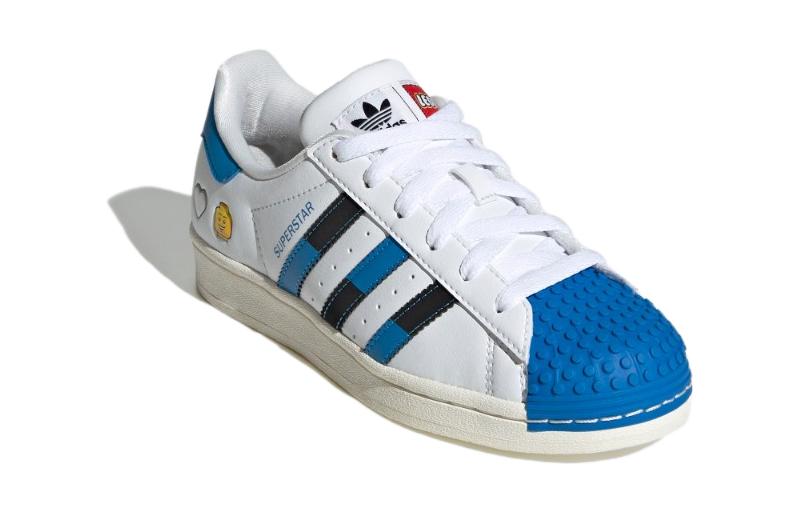 (GS) adidas Superstar x LEGO 'White Blue' IF2909