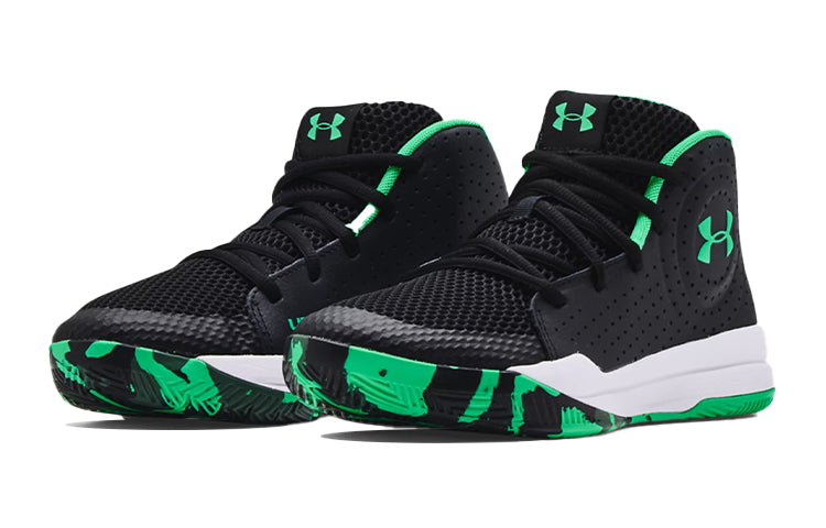 (GS) Under Armour Jet 2019 Black/Green 3022121-005