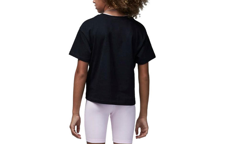 (GS) Air Jordan Logo T-Shirt 'Black' 45A770-023