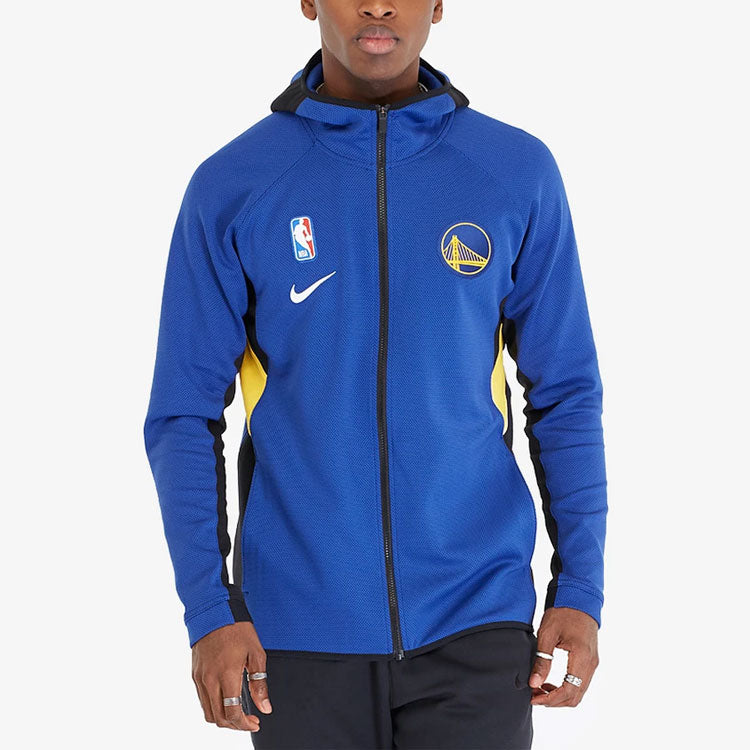 Nike NBA 19-20 Golden State Warriors Therma Flex Showtime Hoodie Blue AT8462-495