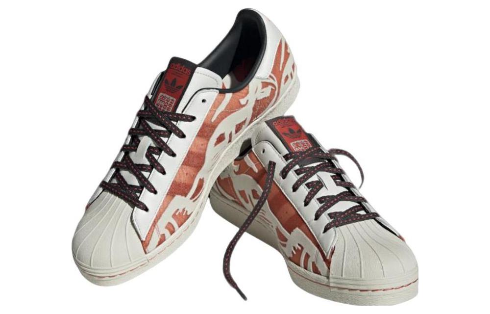 adidas originals Superstar 80s x Han Meilin 'White Red' ID4378
