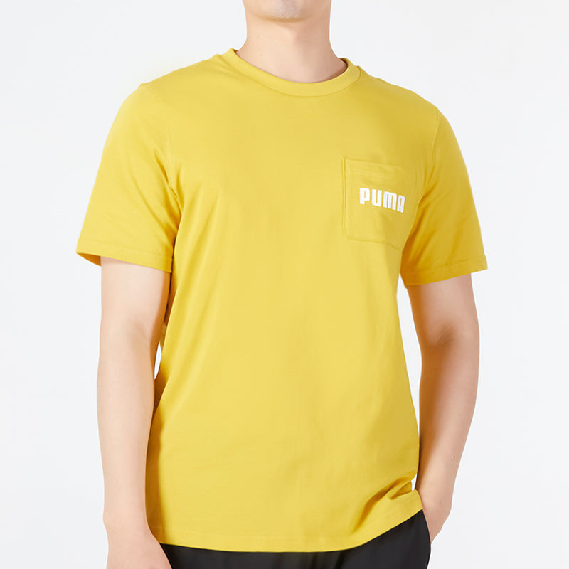 PUMA Modern Basics Pocket Tee 'Yellow' 670933-31